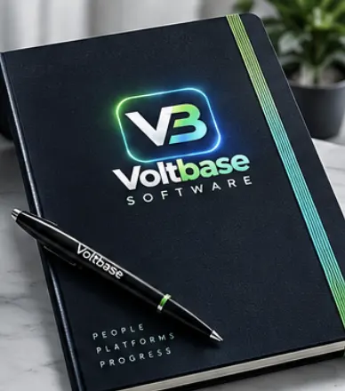Voltbase corporate branded notebook