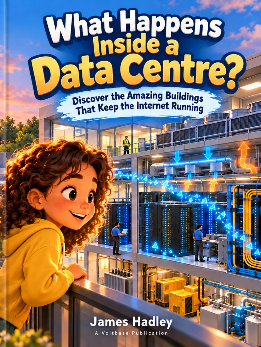 Official front cover of What Happens Inside a Data Centre? by James Hadley